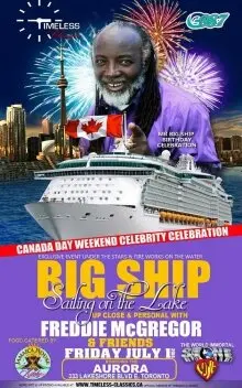 BIG SHIP SAILING ON THE LAKE